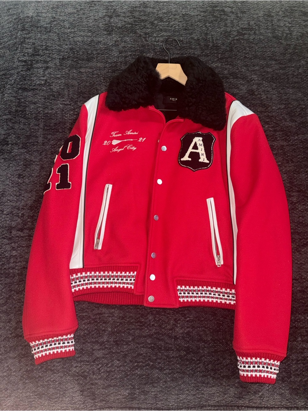 AMIRI wool varsity jacket